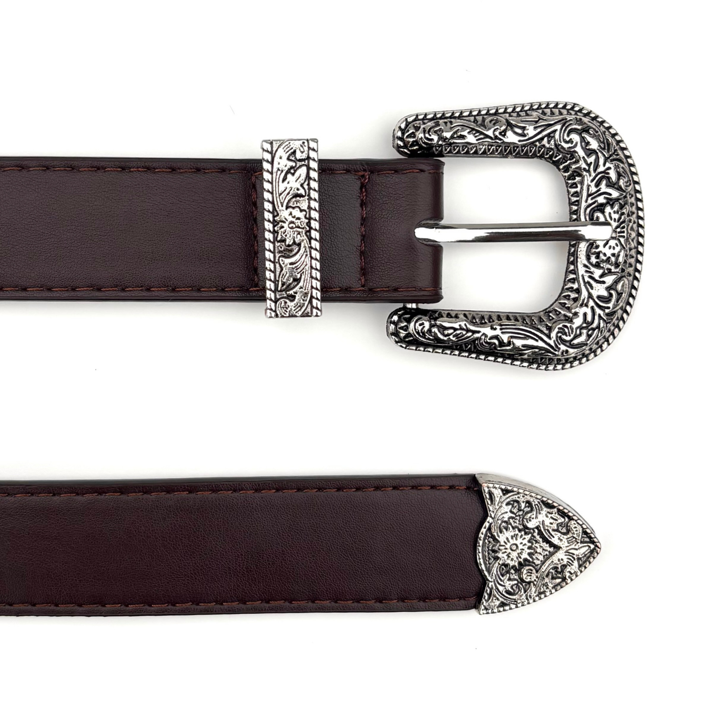 Brown Western Buckle Belt
