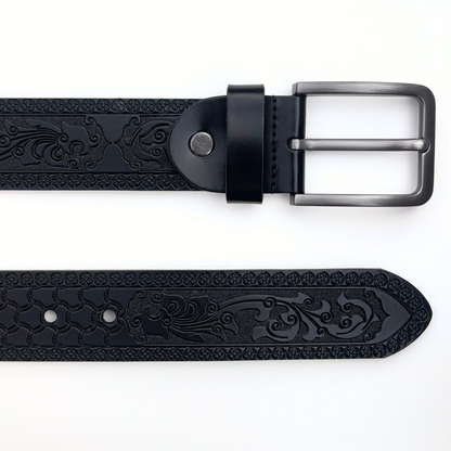 Black Japanese Style Belt