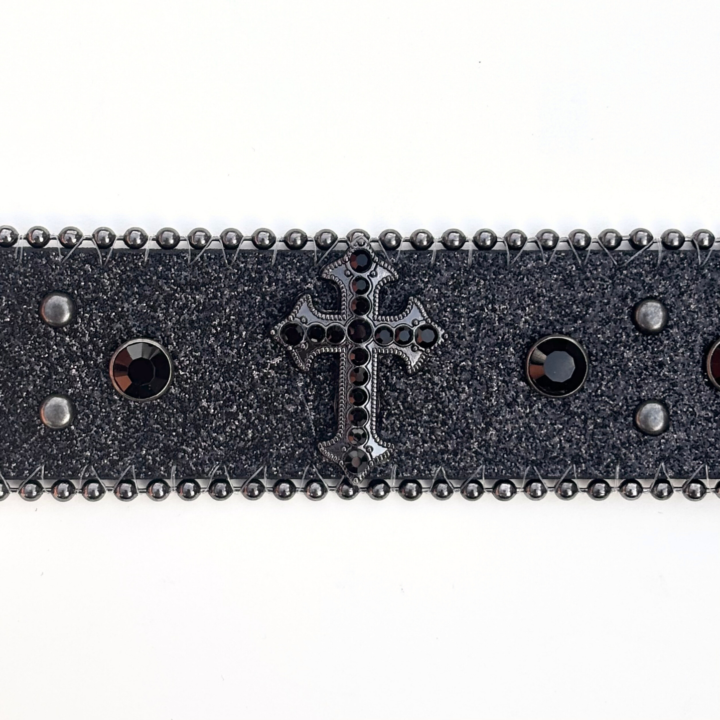 Black Rhinestone Belt