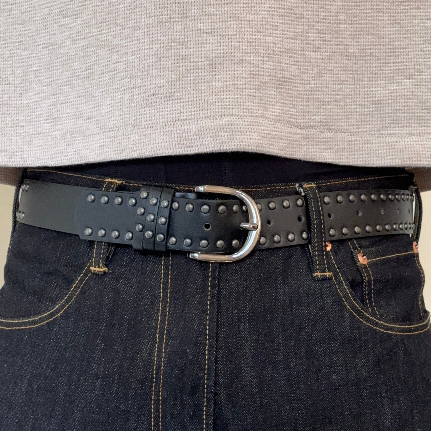 Black Studded Style Belt