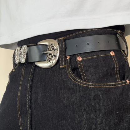 Black Unique Buckle Belt